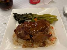 Chicken is too heavy and rice is so so
