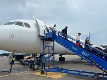 First time not using a jetbridge this trip 