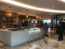 On the opposite site of reception you'll find the hotel's coffee shop