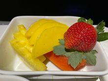 Pineapple, mango, papaya, strawberry
