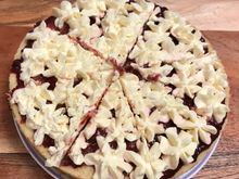 Hybrid Black Forest Tiramisu cake baked by a guy friend