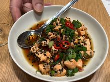 Salmon bowl (without rice)