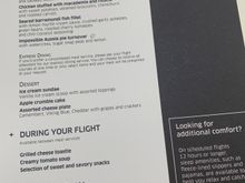 Menu for SYD-IAH