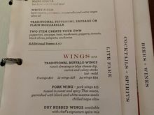 Mangrove menu