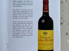 I liked this wine which was on both flights (actually all the wines were the same on the two flights)