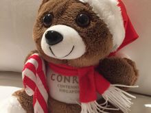 Conrad Singapore. 2019’s version has a cane, 2018’s did not.