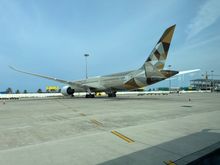 EY 789 that would be taking us to Abu Dhabi in a few days