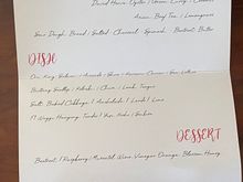 Menu surprise