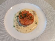 Salmon starter delicious