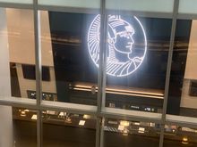 Bar area with dividers. Wild to think I actually sat there *once* before the world shut down. 