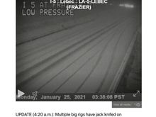 As it turned out, this was to be a good decision as Interstate 5 over the Sierra Nevadas to Los Angeles was closed due to snow and ice. 