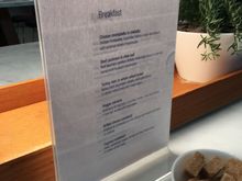 Lunch menu