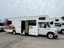 Our mobile home for the week, taken when we picked it up