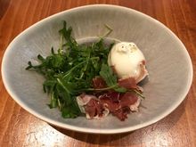 Burrata , 36 months aged ham ..