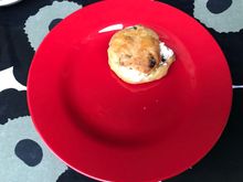 Scone with black currant preserves & clotted cream 
