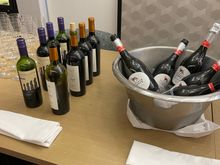 Sparkling Wine with an assortment of Reds.