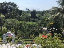 View from the front terrace towards the folly