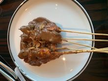 Delicious chicken satays
