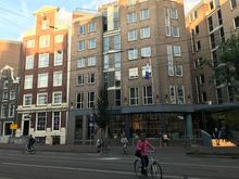 View of the the front of the hotel - the little house is on the left 