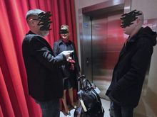 Leaving the lounge
