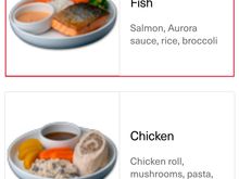 MEX-LHR entree choices 