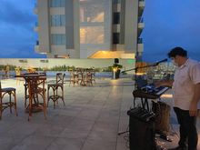 Some music in the evening. Pool is open 8-8