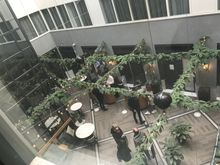 Inner atrium with reception area