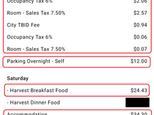 Billing problems (award night, Globalist) (corrected when I brought it up at check-out)