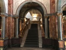 Grand staircase off the main lobby 