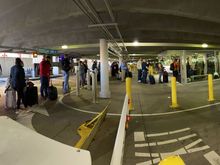 everyone waiting for a car