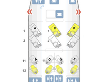 Seating towards the pointy end of a Cathay 777-300ER (from SeatGuru)