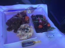 braised beef and risotto — my wife said the meat could have been warmer