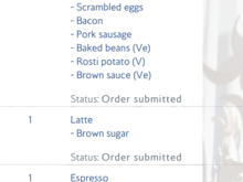 All food ordered from here. 