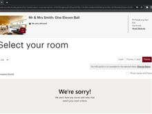 The points rate can't actually be booked.
