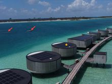 Villa 311, the pontoon and maybe a small reef.