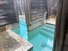 Japanese onsen area - times jets to make it feel like a large whirlpool. Limit of two people in each area.