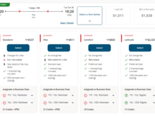Search Results showing requirements