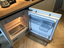 The fridge kerps things cool