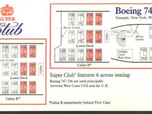 Super Club 6 abreast but could be changed to 9 abreast Club or downgraded to all Y