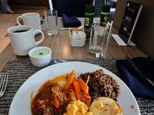 Breakfast at the restaurant