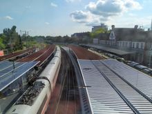 Rejoining my train at station 
