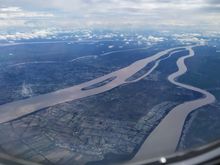 Various channels in the Mekong delta 