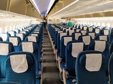 A chance to view the Vietnam Airlines Economy class cabin before everyone boarded 
