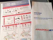 Safety card and waste bag