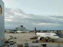 My Lufthansa flight from Frankfurt to Brussels 