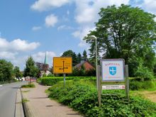 Approaching the village of Kapellen 