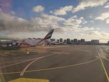 Emirates 380-800 in AMS