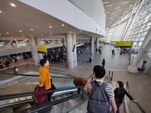 Immigration hall SCL airport