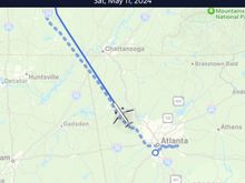 Go home flight tracker. You’re drunk. Showing us heading northwest back towards Nashville despite our heading being 180 deg the opposite direction heading southeast towards ATL. A friend and fellow FTer sent me a picture of the flight status for his wife’s flight showing the same error this morning. 