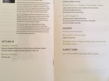 Lunch on LAX-BOS in Delta One.  Notice only one course.  No starters.